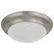 Nuvo 18W Flush Mount Twist & Lock Fixture, LED 12 in. Brushed Nickel Finish Frosted Glass 62/686 - alternate 1